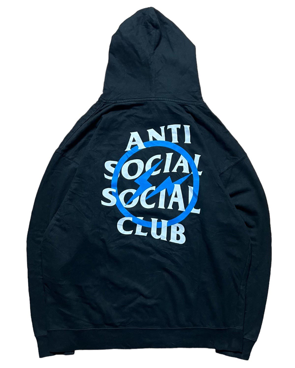 FW19 Anti social social club X Fragments Japan Blue bold hoodie