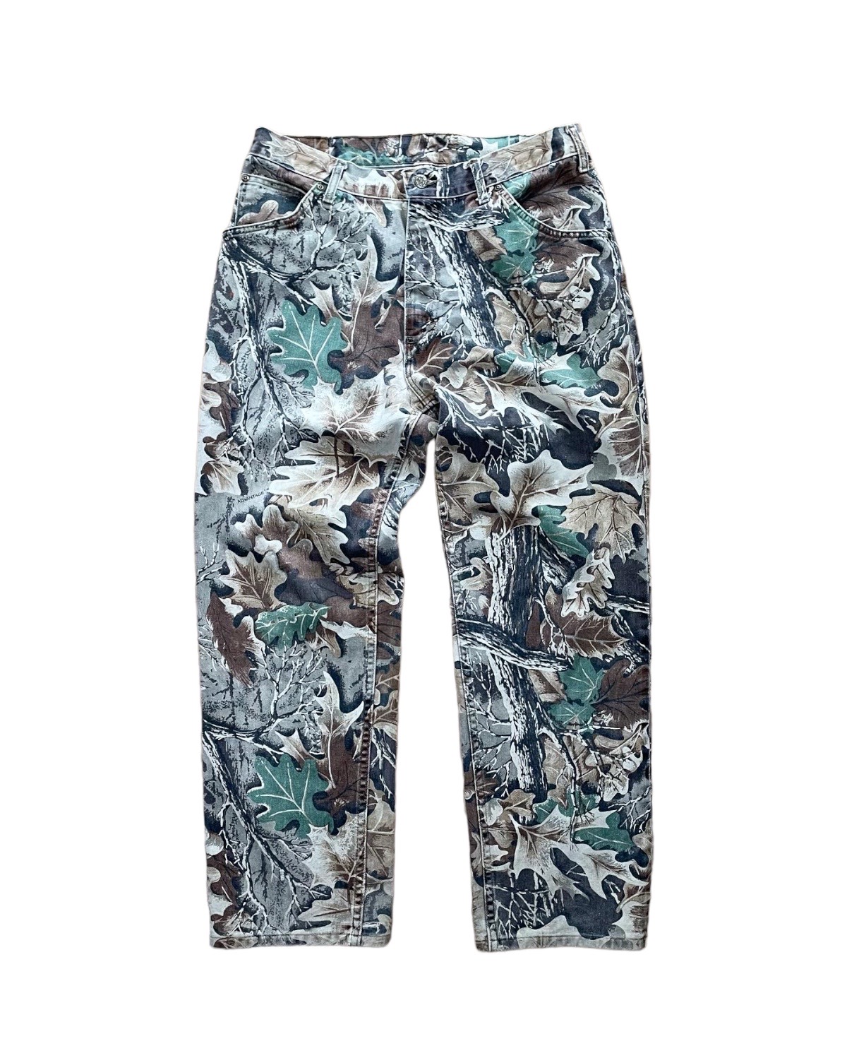 Cabelas USA outdoor forest camo print pants