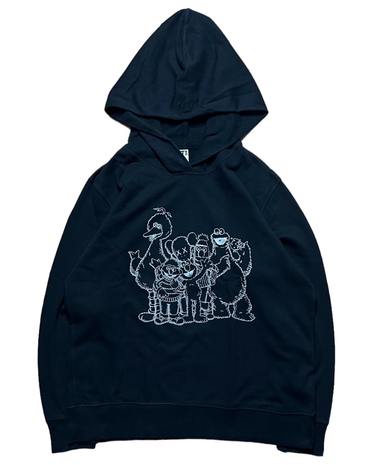 SS18 UT Kaws X Sesame street hoodie Black